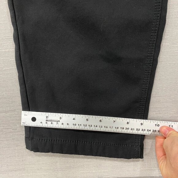 CAT Caterpillar Work Pants Mens 40 x 30 Black Canvas Fleece Lined Insulated - Picture 9 of 13